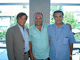 Prof. Dr. Alain Fogli (Frankreich), Doz. Dr. Jovanovic und Prof. Dr. Luiz Toledo (Brasilien), Galathea 2006